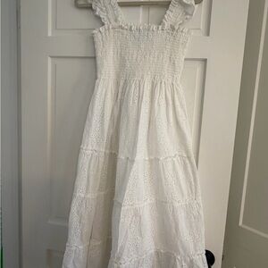 Hill House The Nap Dress in Light Blue and Cream